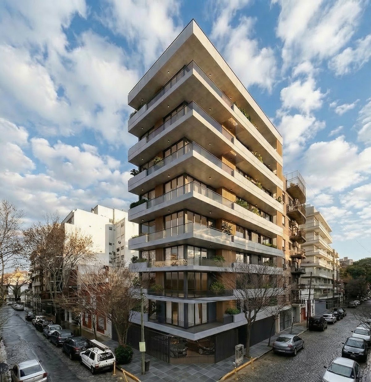 Edificio en construcción comercializado por Suma Desarrollos