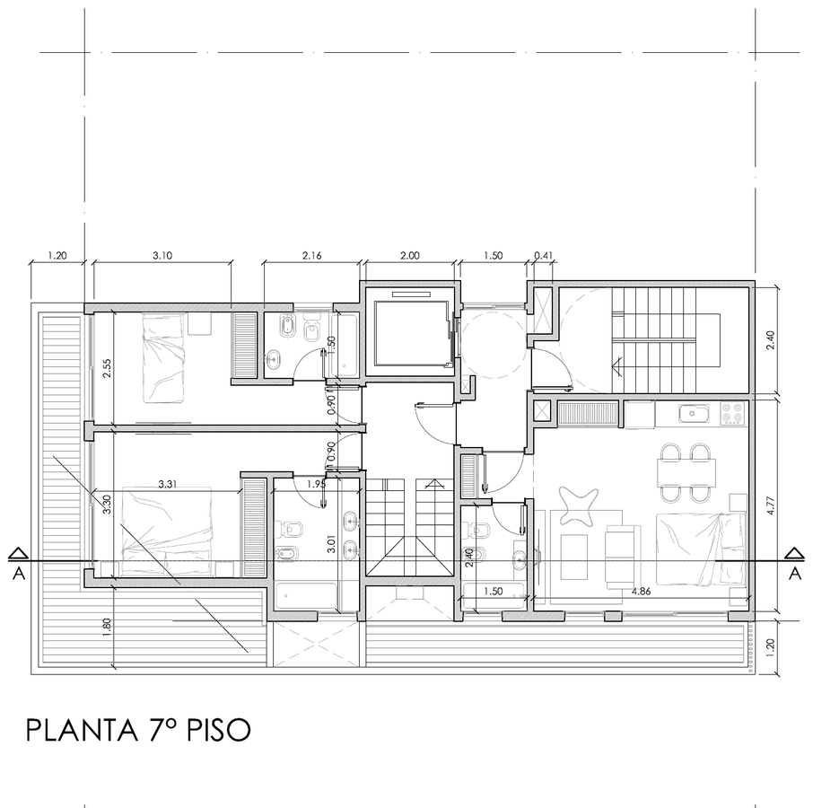 Planta 7° piso