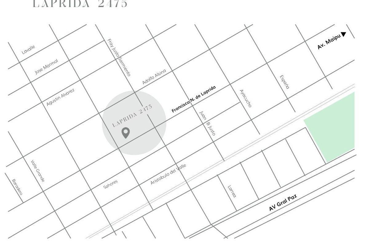 Mapa de ubicación de Laprida 2475 en Florida