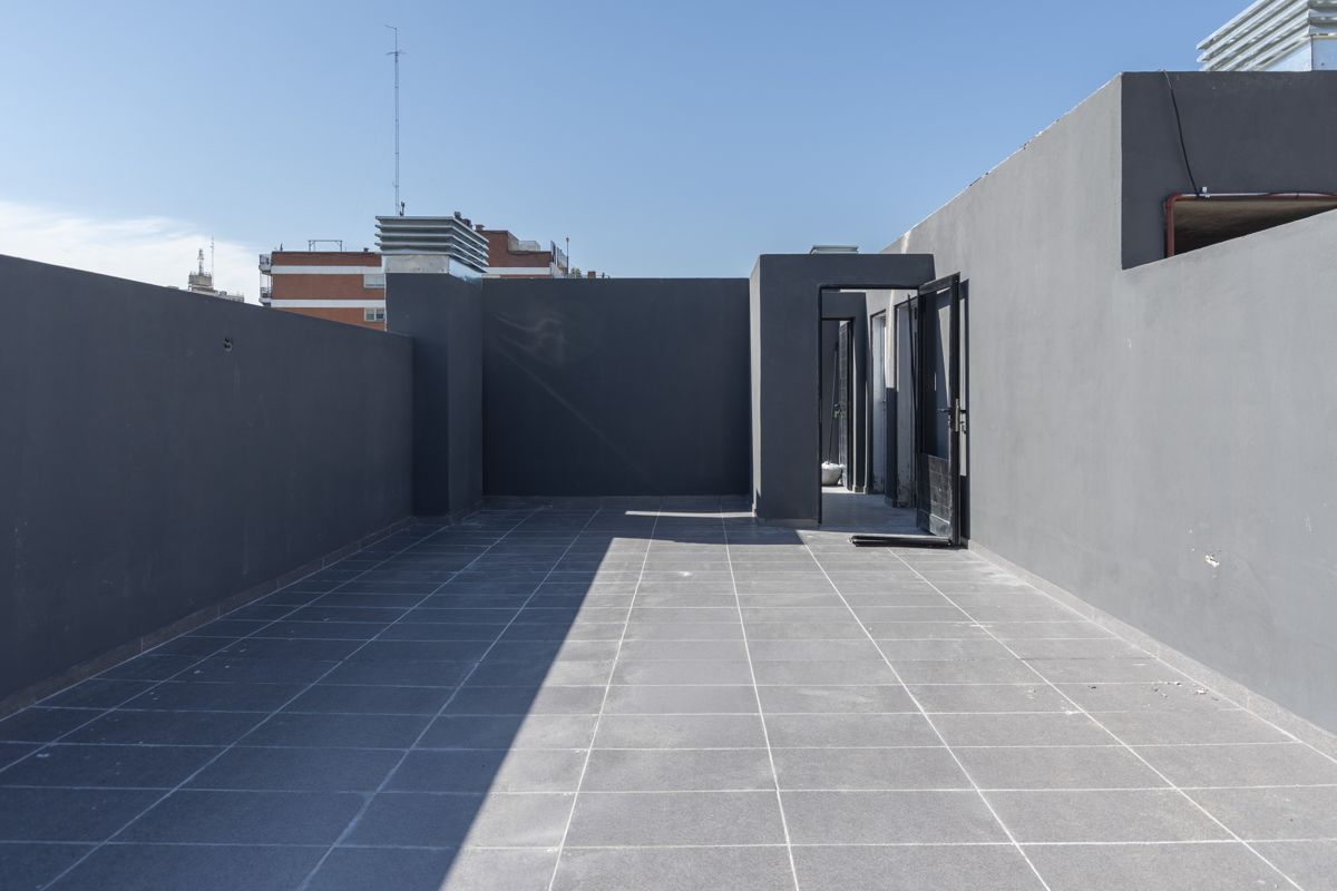 Terraza terminada del edificio